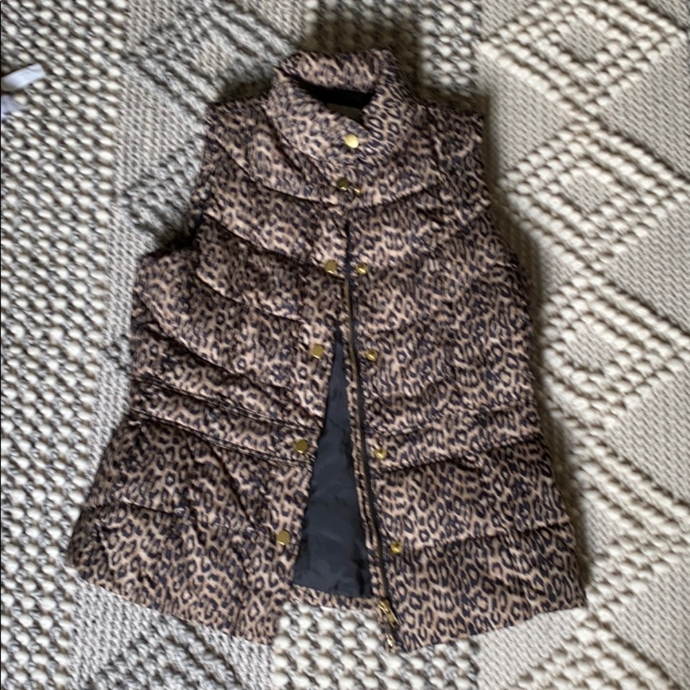 Cheetah Madison puffer vest